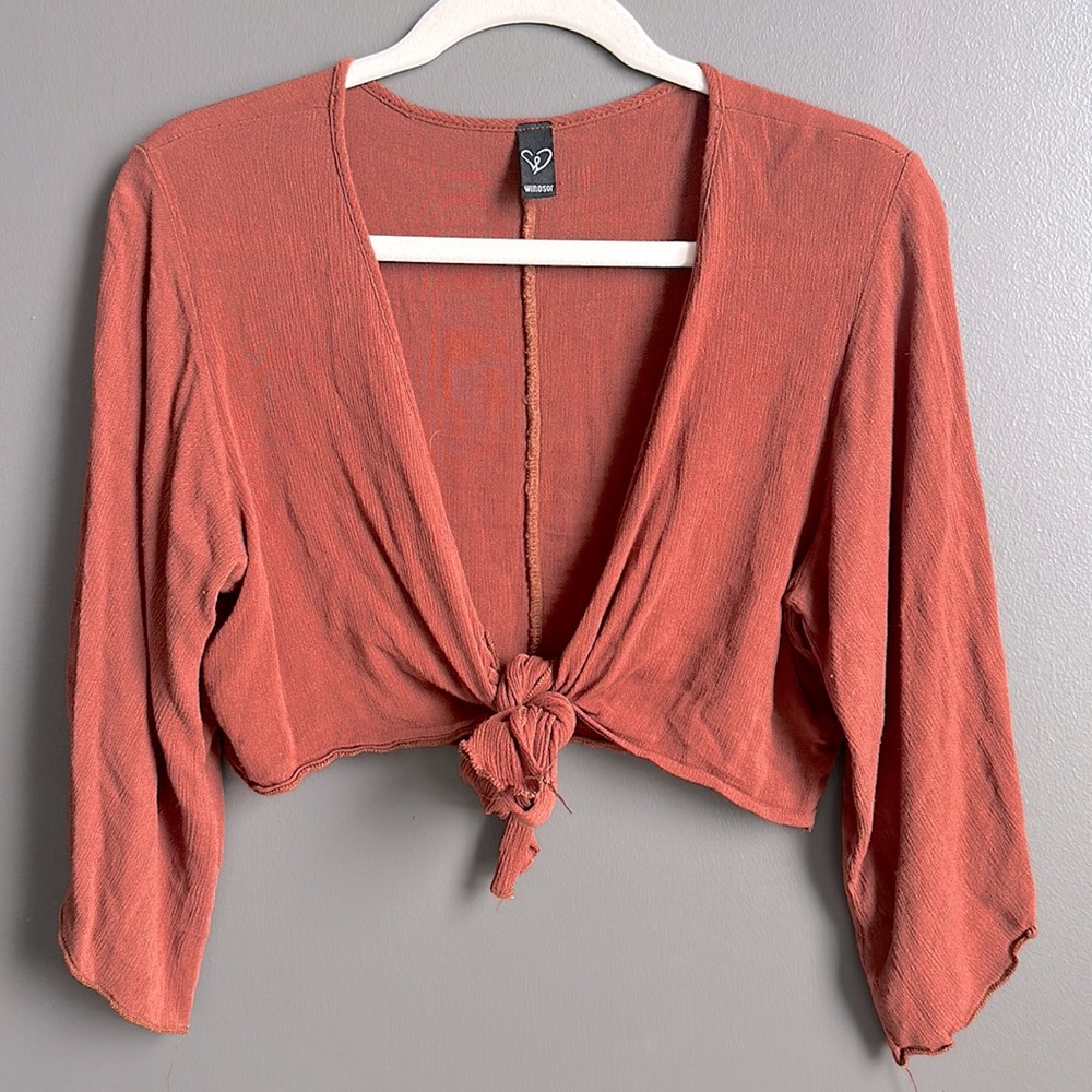 Windsor Front-Tie Blouse